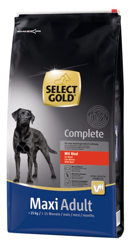 Select Gold Complete Maxi Adult Bœuf 12 Kg Maxi Zoo