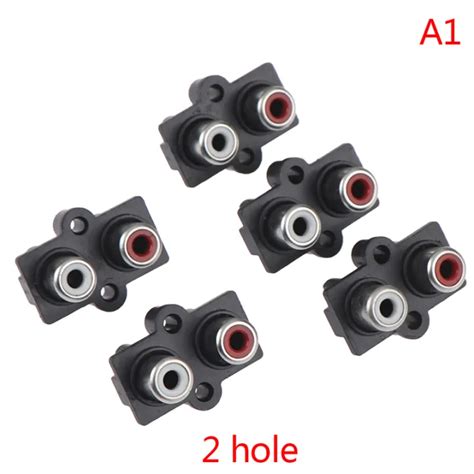 New Jia 5pcs 24 Hole Rca Female Stereo Audio Jack Av Audio Input