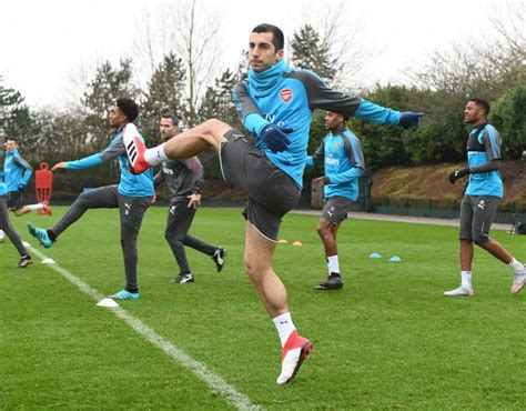 IMAGES Henrikh Mkhitaryan S Arsenal First Training