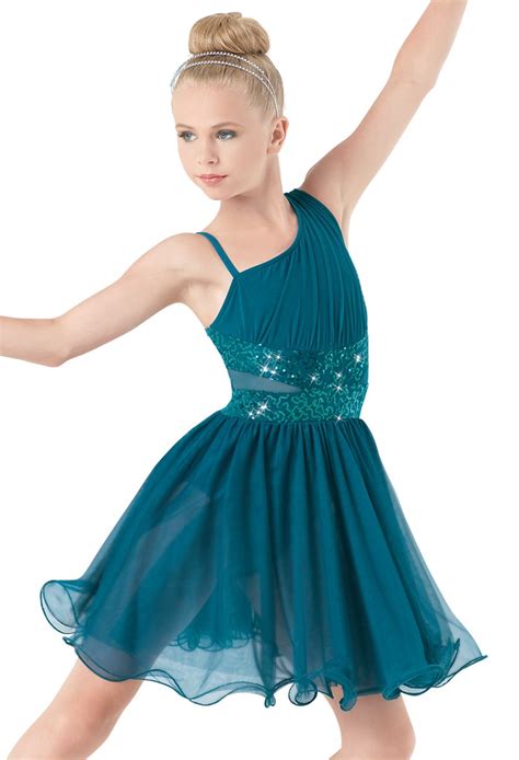 IC Preloved Solo Weissman Teal Lyrical Costume Size IC Dance Costume