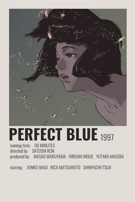 Perfect Blue Poster By Cindy In 2020 Film Posters Minimalist Movie