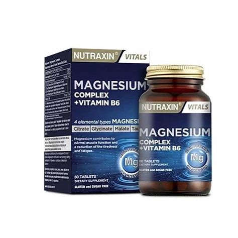 Nutraxin Magnesium Complex Vitamin B6 60 Tablet Turkish Souq