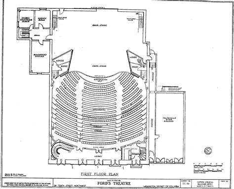 Ford's Theater - Floor Plan