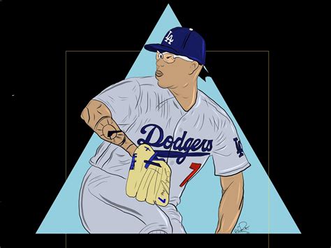 Julio Urias Dodgers : r/AdobeIllustrator