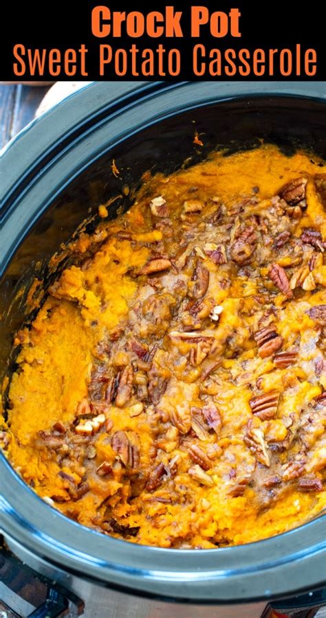 Crock Pot Sweet Potato Casserole Spicy Southern Kitchen