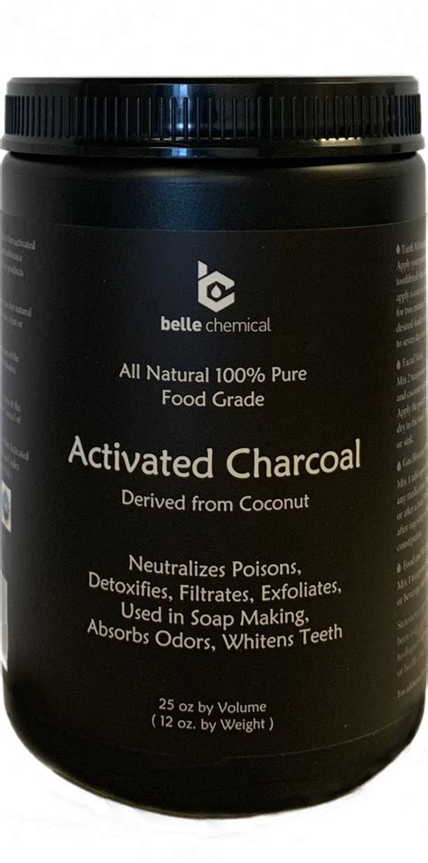 Coconut Activated Charcoal Oz Volume Belle Chemical