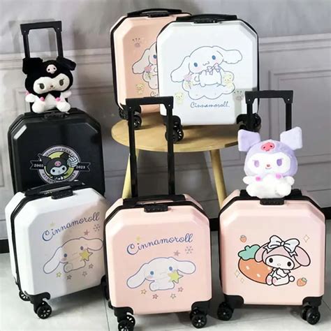 Kawaii Sanrio Kuromi Cinnamoroll Benim Melodi Bavul Karikat R