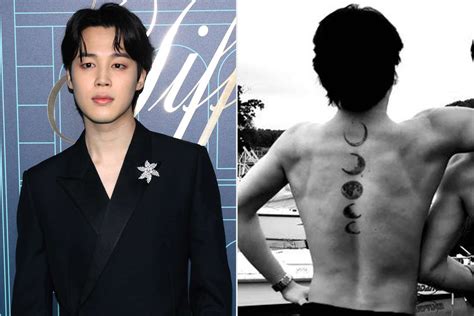 Bts Jimin Shows Off Large Moon Inspired Back Tattoo In Shirtless Photo