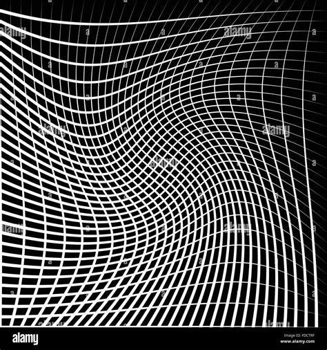 Abstract Grid Mesh With Twirling Rotating Distortion Effect