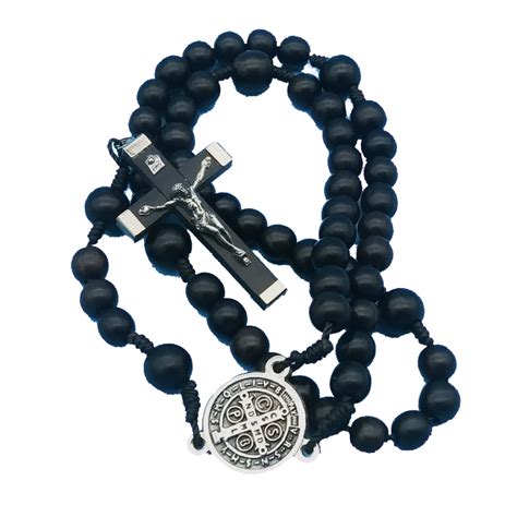 Black Ebony Wood Rosary Our Lady Of Clear Creek Abbey