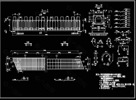 中板钢筋构造图cad详图装饰装修素材免费下载图片编号4763528 六图网