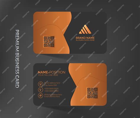 Premium Vector Abstract Business Card Template Design