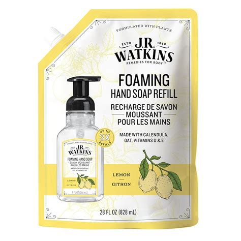 Jr Watkins Hand Soap Foaming 28 Fl Oz Lemon Refill