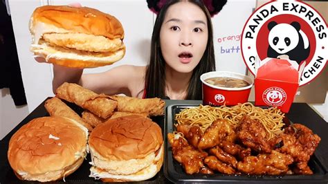 New Panda Express Orange Chicken Sandwich Chow Mein Hot Sour Soup