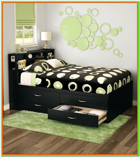 Full Bed Frame With Headboard And Storage - Bedroom : Home Decorating ...