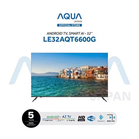 Jual Aqua Aqt Led Tv Inch Bezelless Smart Android Hd Tv