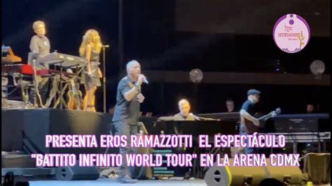 Llega Eros Ramazzotti A La Arena Cdmx Para Presentar Su Gira Battito