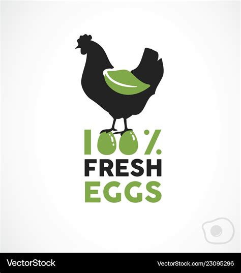 farm fresh eggs royalty  vector image vectorstock