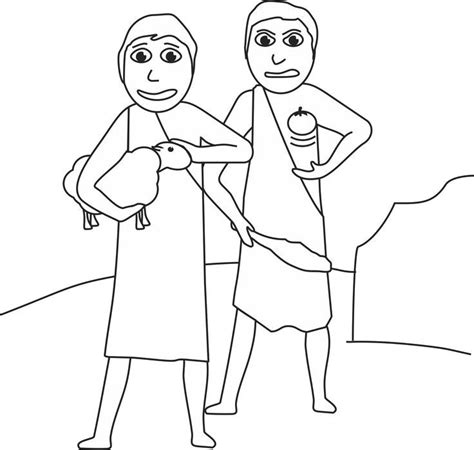 Cain And Abel Coloring Pages - Coloring Home