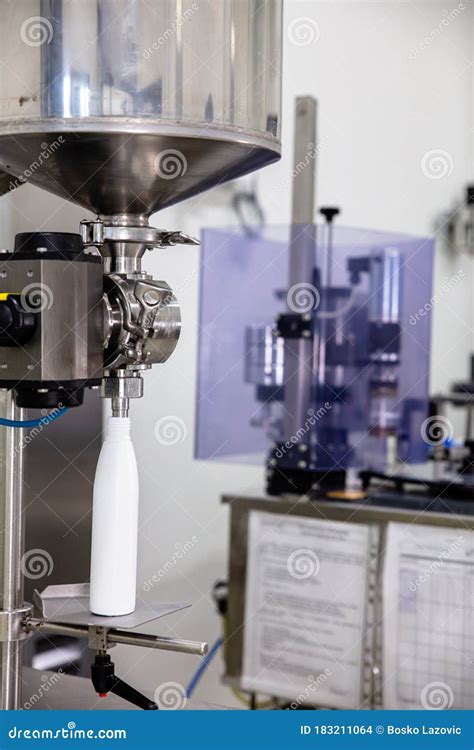 Cosmetic Production Technologies Stock Photo - Image of blank ...