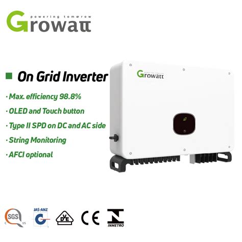 Top Quantity Large Power Station Photovoltaic Inverter Growatt Kw