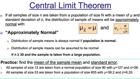 Solved Central Limit Theorem If All Samples Of Size N Are Chegg