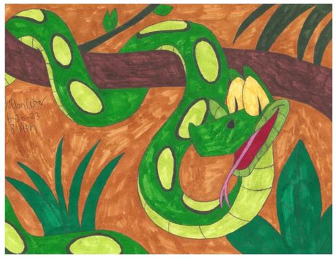 Python In The Jungle Julian Cool Jules Lester Drawings