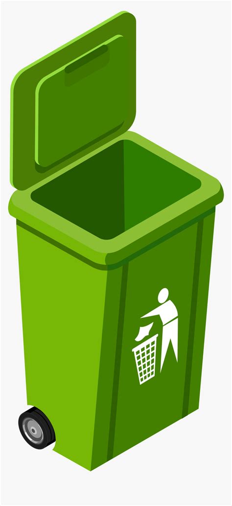 Green Trash Can Png Clip Art Image Green Trash Can Clipart