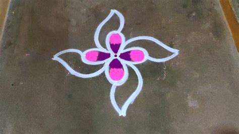 Aani Madham Colour Kolam Designs Dots Pandaga Muggulu Flower Rangoli