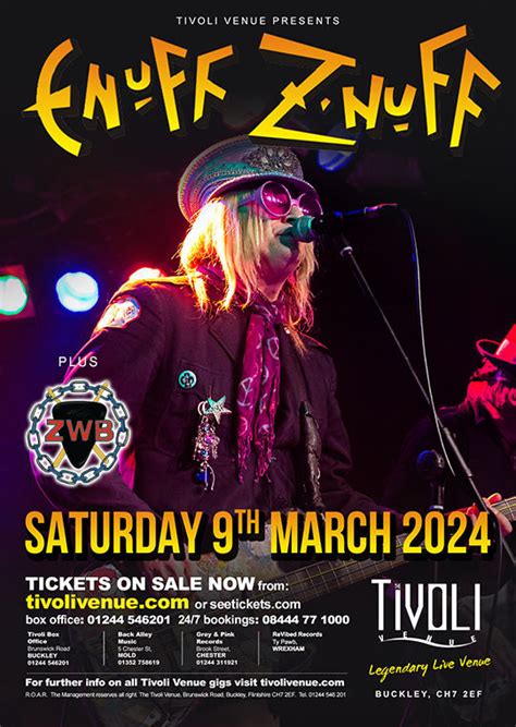 Enuff Znuff Saturday Th March The Tivoli Venue Buckley