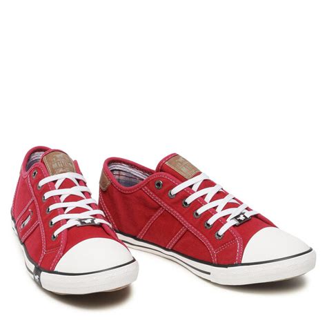 Sneakers Aus Stoff Mustang 44A061 Rot Eschuhe De