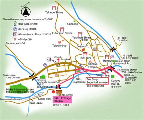 Nikko City Tourist Map Nikko City • Mappery