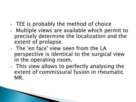 Anatomy Of Mitral Valve Echo Evaluation Ppt