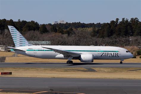 ジップエア Boeing 787 8 Dreamliner JA822J 成田国際空港 航空フォト by えびでんさん 撮影2024年03月27日