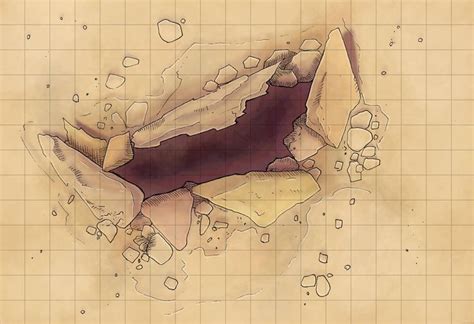 Desert Maps Grid Cave By Caeora Desert Map Pathfinder Maps Fantasy