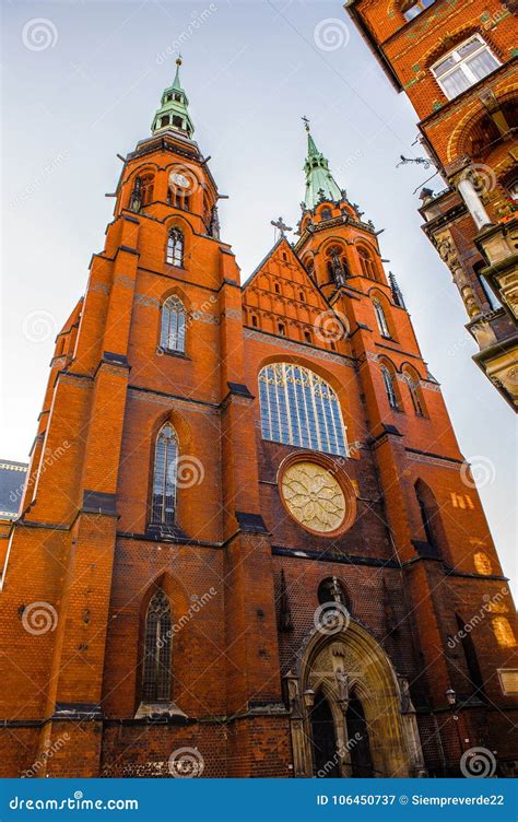 Architecture in Legnica. Poland Stock Image - Image of church, period ...