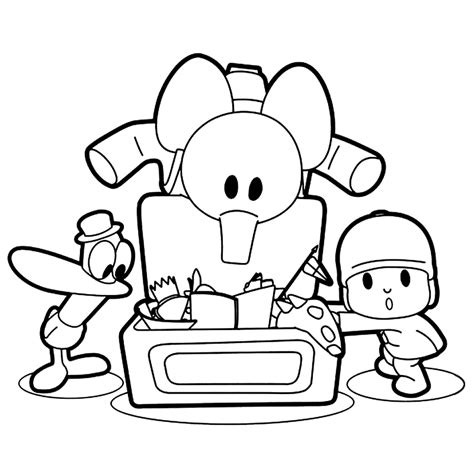 Blog De Los Niños Pocoyó Para Colorear