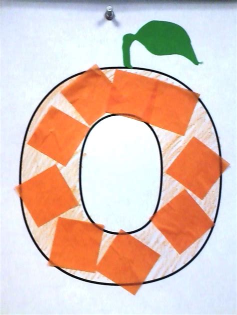 32 Orange Craft Paper ⋆ Preschool Letter Crafts Letter