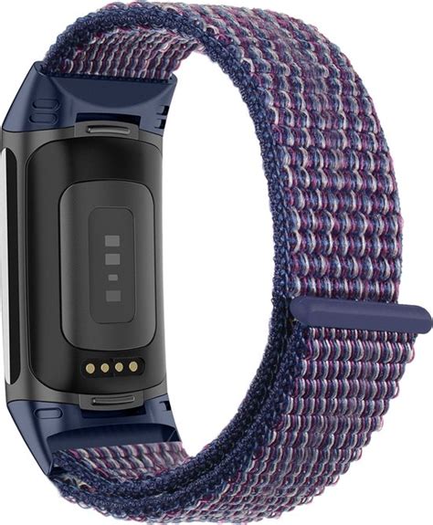 YONO Nylon Velcro Bandje Geschikt Voor Fitbit Charge 5 Vervangende