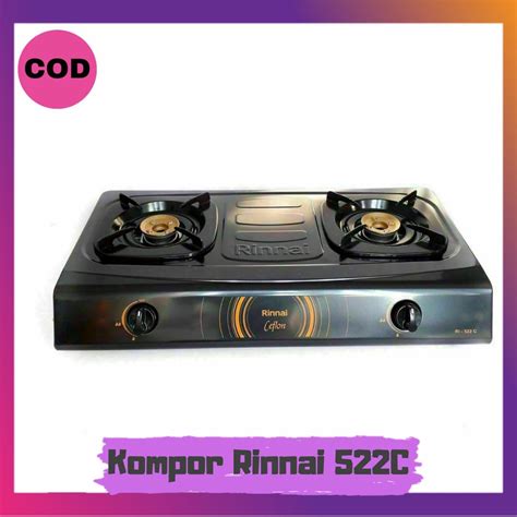 Jual Kompor Gas 2 Tungku Rinnai Tipe RI 522 C Shopee Indonesia