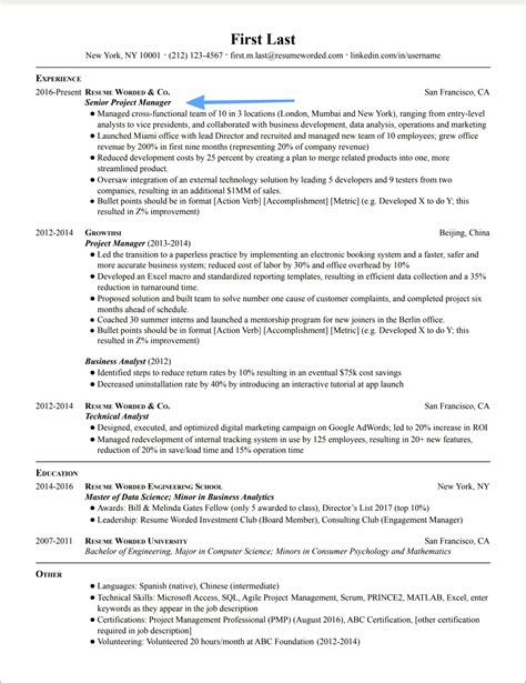 Project Management Skills In Resume Examples Resume Gallery