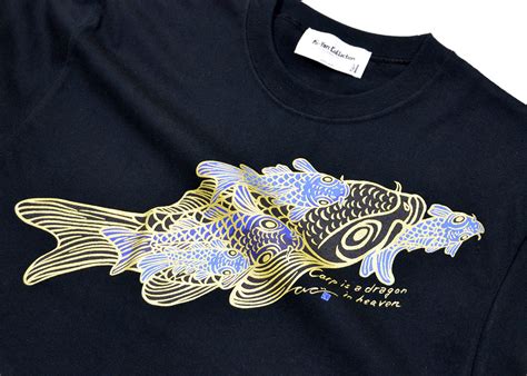 Blue Carp Tee〈blk〉｜ki Yan Stuzio Online