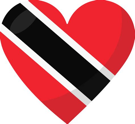 Trinidad And Tobago Flag Heart D Style Png