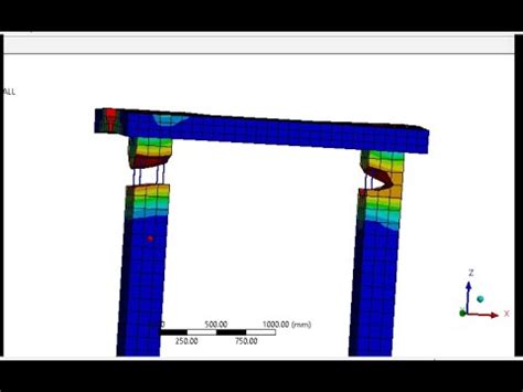 Ansys Mechanical Tutorial A Reinforced Concrete Structure Youtube