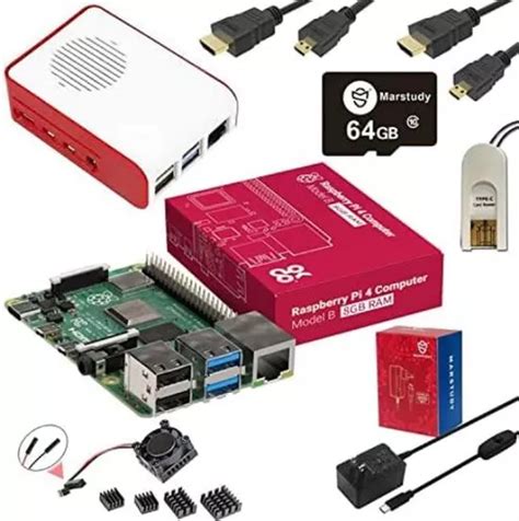 Kit De Inicio Marstudy Raspberry Pi 4 Modelo B 8 Gb De Ram Cuotas