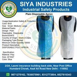 Blue Plain Disposable Plastic Apron Ldpe For Safety Protection Size