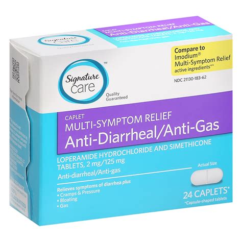 Signature Care S Care Anti Diarrheal Anti Gas Caplets 24 Ct Shipt
