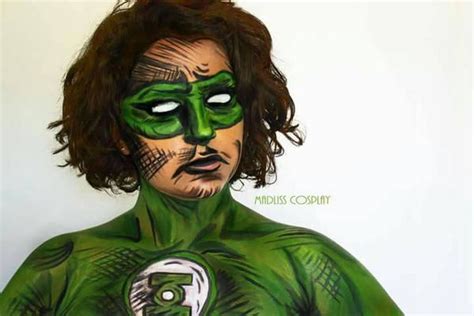 Green Lantern Comic Facepaint By Assasinolisa5 On Deviantart