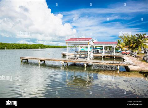 Beautiful Caribbean Sight With Turquoise Water In San Pedro Island