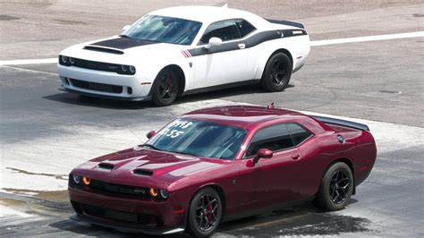 Dodge Demon vs Hellcat Redeye - muscle cars drag racing – Dragstrips.com